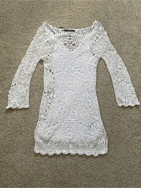 NWT Cottn Crochet Knit Dress